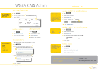 WGEA - CMS ADMIN